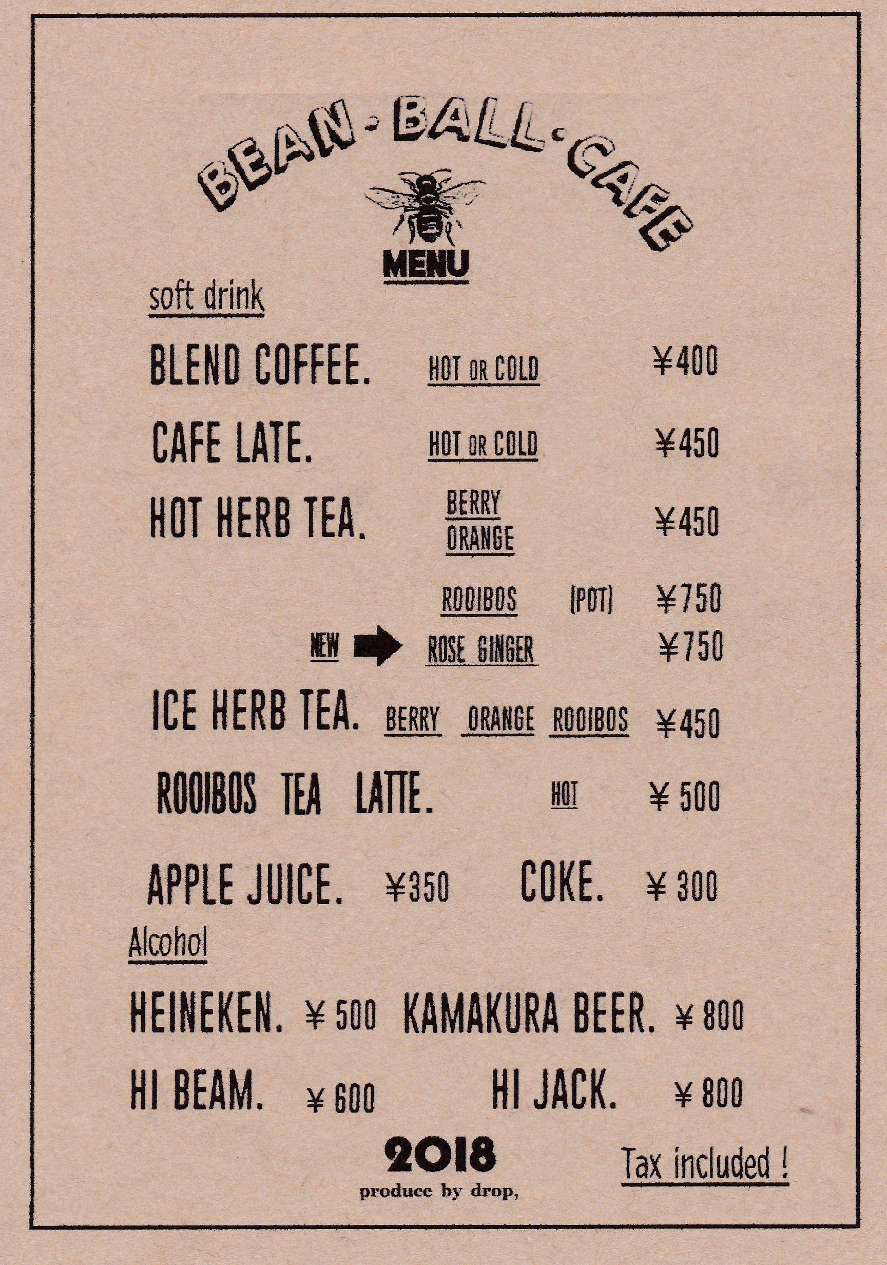 CAFE MENU